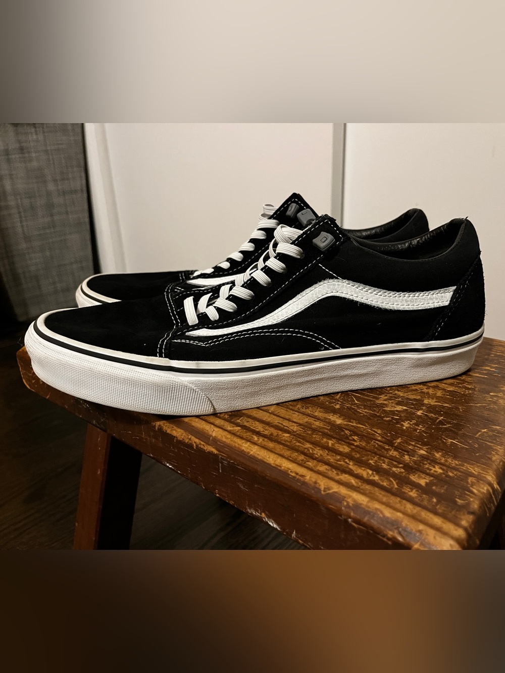Vans Black & White Low-Top Sneakers